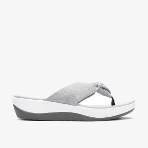 Clarks Arla Glison Grey Fabric Sandalen Dames Grijs | 4539760-SA