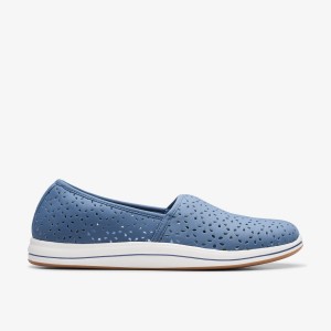 Clarks Breeze Emily Blue Slip Ons Dames Blauw | 0851329-FN