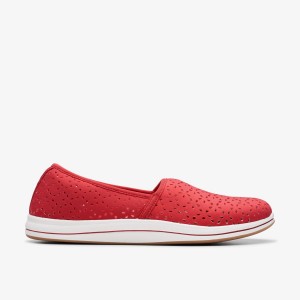 Clarks Breeze Emily Cherry Slip Ons Dames Roze | 9564701-GI