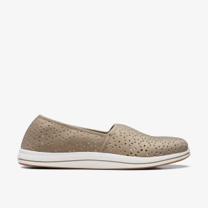 Clarks Breeze Emily Olive Slip Ons Dames Olijfgroen | 4238756-YV