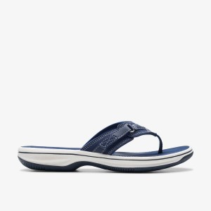 Clarks Breeze Sea Navy Synthetic Sandalen Dames Donkerblauw | 2539064-OV