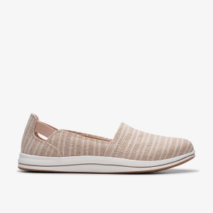 Clarks Breeze Step II Sand Slip Ons Dames Bruin | 9203517-PZ