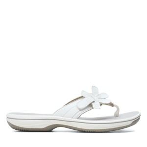 Clarks Brinkley Flora White Sandalen Dames Wit | 8269457-YX