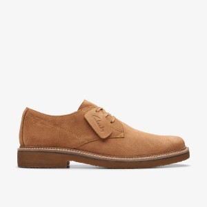 Clarks Clarkdale Derby Light Tan Suede Nette Schoenen Heren Lichtbruin | 0427683-AL