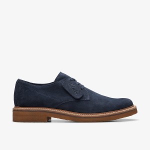 Clarks Clarkdale Derby Navy Suede Nette Schoenen Heren Donkerblauw | 4169075-HW