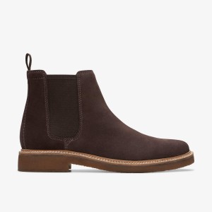 Clarks Clarkdale Easy Dark Brown Suede Nette Schoenen Heren Donkerbruin | 7658913-NY