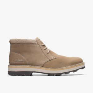 Clarks Corston DB Waterproof Sand Warmlined Laarzen Heren Bruin | 6581943-GD