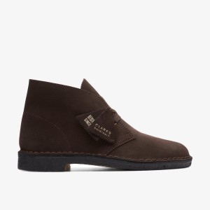 Clarks Desert Boot Brown Suede Nette Schoenen Heren Bruin | 0759346-DV