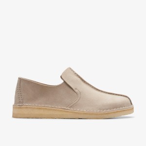 Clarks Desert Mosier Sand Suede Slip On & Loafers Heren Bruin | 4691305-FT