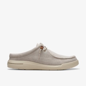 Clarks Driftlite Surf Light Grey Textile Slip On & Loafers Heren Lichtgrijs | 1748396-GO