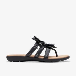 Clarks Elizabelle Mae Black Combination Sandalen Dames Zwart | 1753890-DA