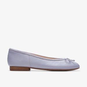 Clarks FAWNA LILY Lilac Leather Slip Ons Dames Paars | 8104967-JL