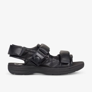 Clarks Martine Rose Mens Sandal 1 Black Leather Sandalen Heren Zwart | 5726483-AK