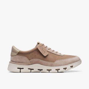 Clarks Nature X One Pebble Sneakers Heren Pebble | 2469580-KY