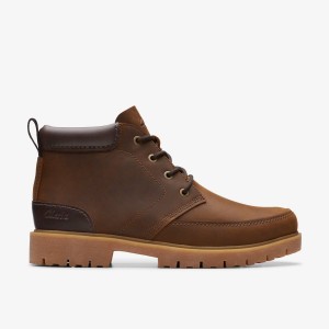 Clarks Rossdale Mid Beeswax Leather Laarzen Heren Beeswax | 2801367-PM