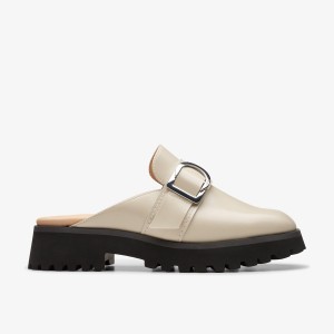 Clarks Stayso Free Ivory Leather Klompen Dames Wit | 5641902-YM