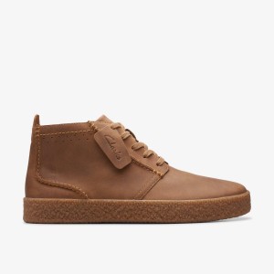 Clarks Streethill Mid Dark Tan Leather Laarzen Heren Donkerbruin | 8596730-RN