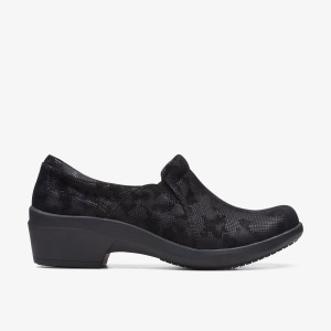 Clarks Talene Pace Black Interest Slip Ons Dames Zwart | 4273985-SZ