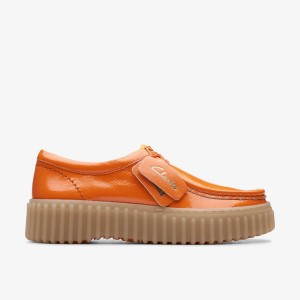 Clarks Torhill Bee Orange Patent Platform Schoenen Dames Oranje | 7815346-AM