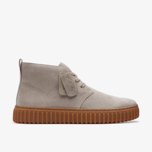 Clarks Torhill Desert Boot Light Grey Suede Laarzen Heren Lichtgrijs | 4187206-PN