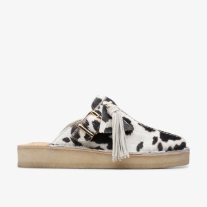 Clarks Trek Mule Cow Print HairOn Klompen Dames Cow Print HairOn | 4861953-OB