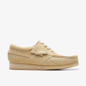 Clarks Wallabee Boat Maple Suede Wallabees Heren Maple | 6429850-IS