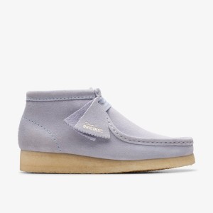 Clarks Wallabee Boot Cloud Grey Suede Laarzen Dames Grijs | 5431289-NC