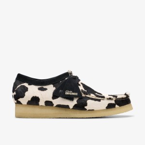 Clarks Wallabee Cow Print HairOn Wallabees Heren Cow Print HairOn | 5837140-UZ