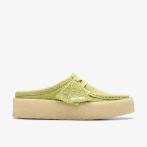 Clarks Wallabee Cup Lo Lime Hairy Suede Klompen Dames Lichtgroen | 1634907-WK