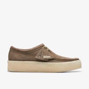 Clarks Wallabee Cup Pale Khaki Suede Wallabees Heren Khaki | 8024517-BA