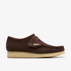 Clarks Wallabee Dark Brown Suede Wallabees Heren Donkerbruin | 1803574-PH