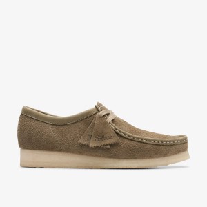 Clarks Wallabee Pale Khaki Suede Wallabees Heren Khaki | 1372849-VY