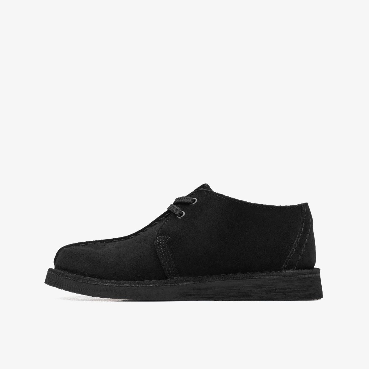 Clarks Desert Trek Older Black Suede Originele Schoenen Kinderen Zwart | 2631749-PB