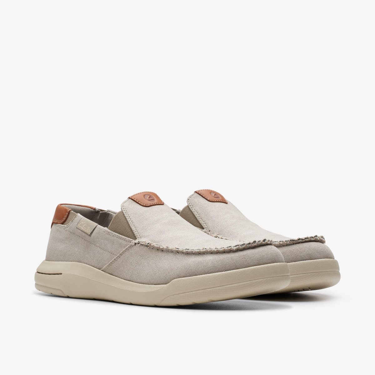 Clarks Driftlite Step Light Grey Combination Slip On & Loafers Heren Lichtgrijs | 8267513-DZ