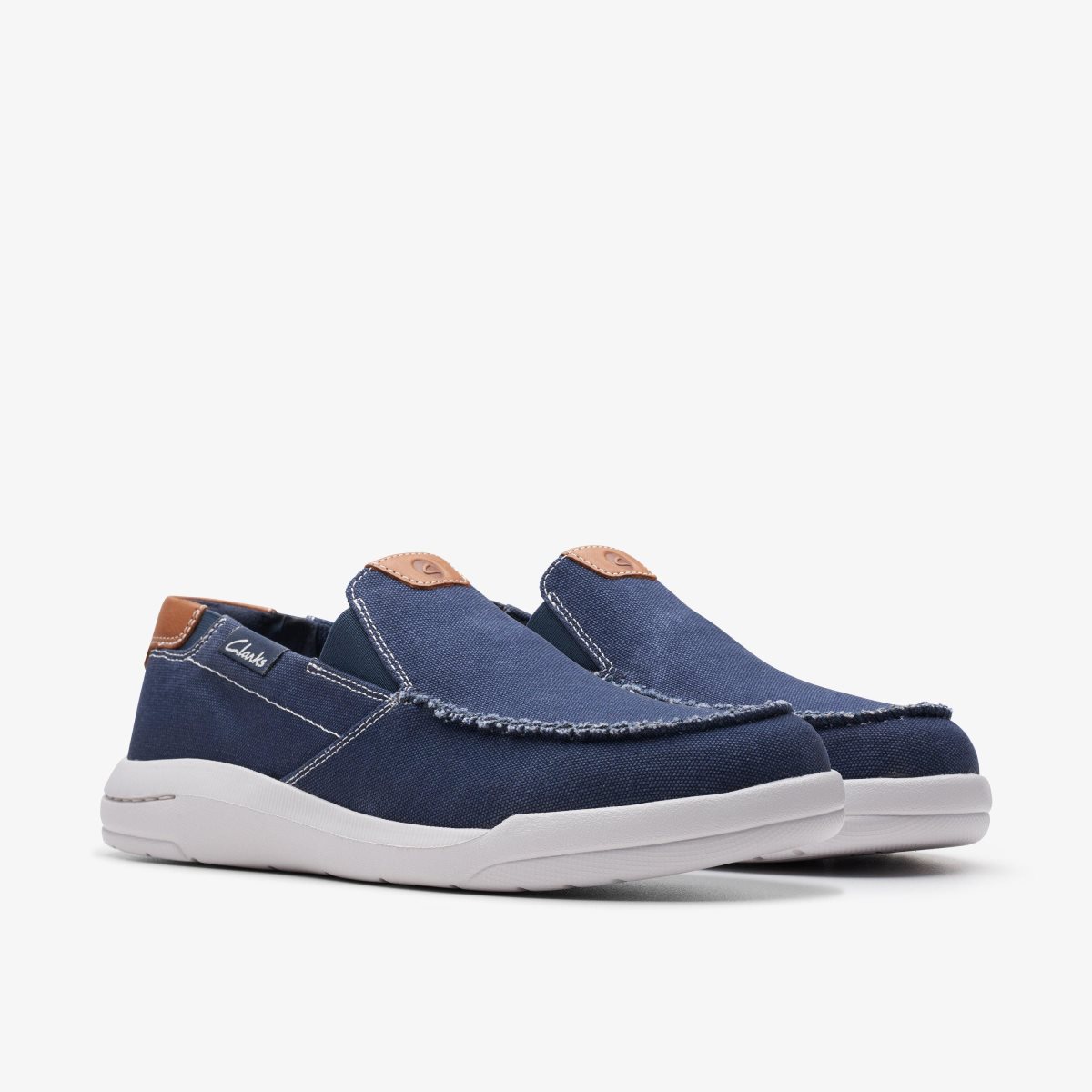 Clarks Driftlite Step Navy Combination Slip On & Loafers Heren Donkerblauw | 7682510-OT