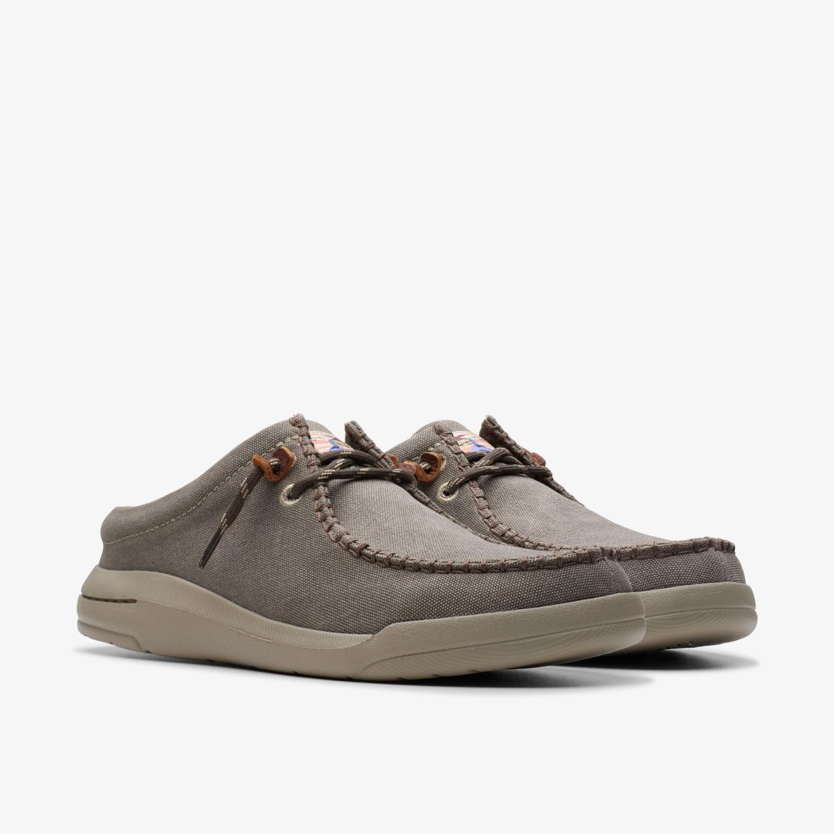 Clarks Driftlite Surf Taupe Interest Slip On & Loafers Heren Grijs Bruin | 4910276-NU