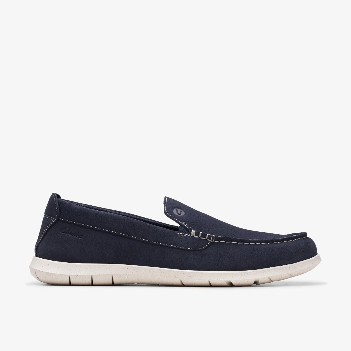 Clarks Flexway Step Navy Suede Slip On & Loafers Heren Donkerblauw | 9713048-GL