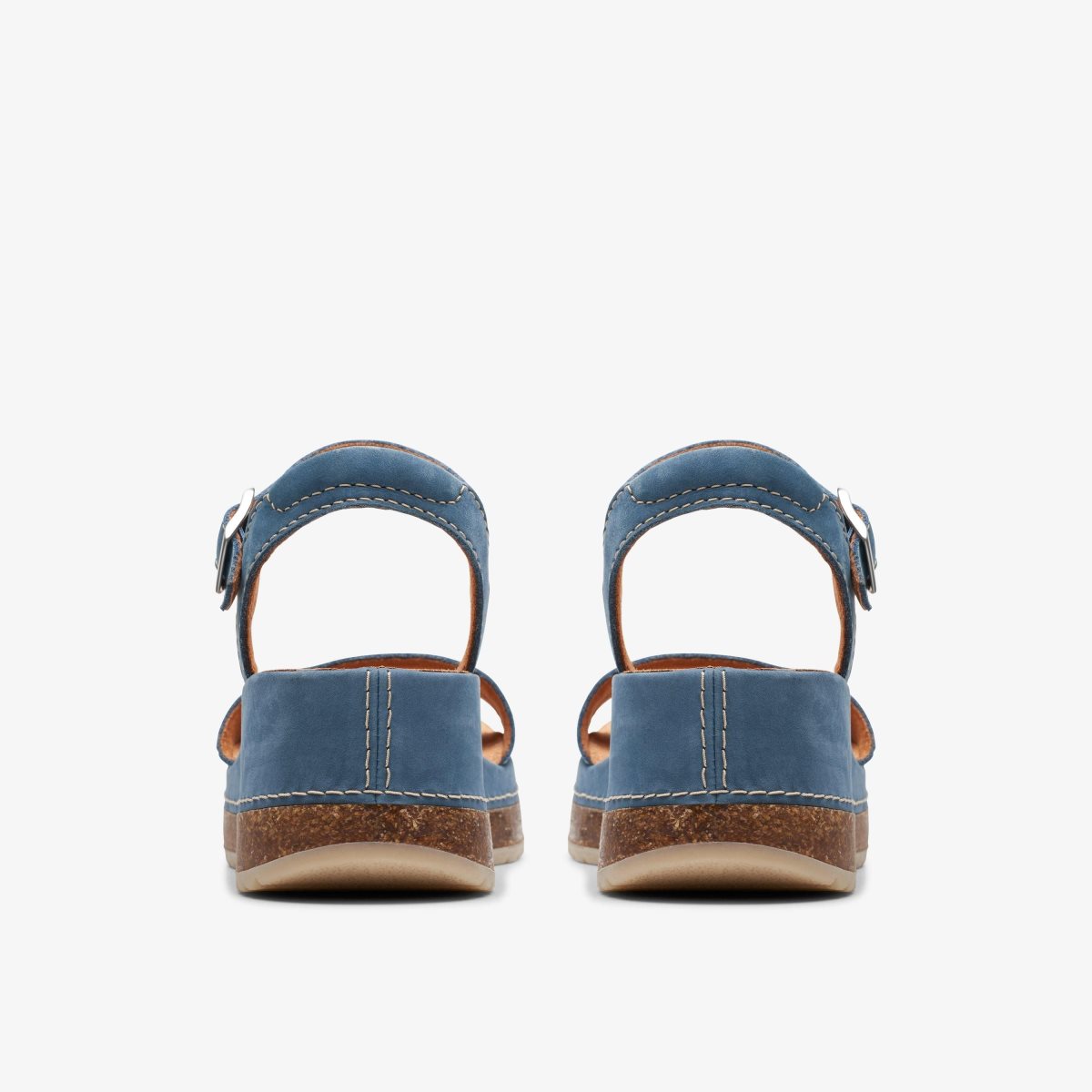 Clarks Kassanda Lily Blue Nubuck Sandalen Dames Blauw | 6589104-KS