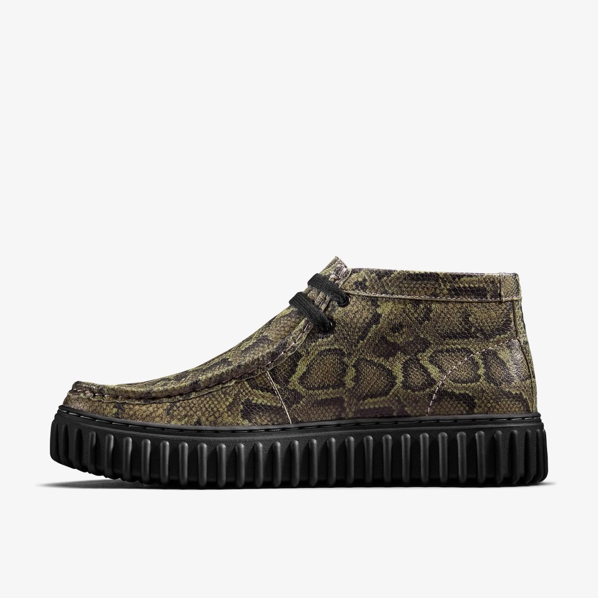 Clarks Martine Rose Torhill Hi Green Snake Laarzen Heren Groen Slangenprint | 7548109-NQ