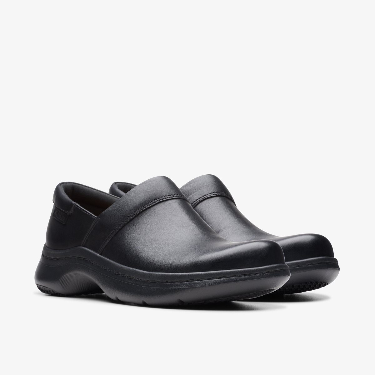 Clarks Pro Gem Black Leather Klompen Dames Zwart | 9021438-FK