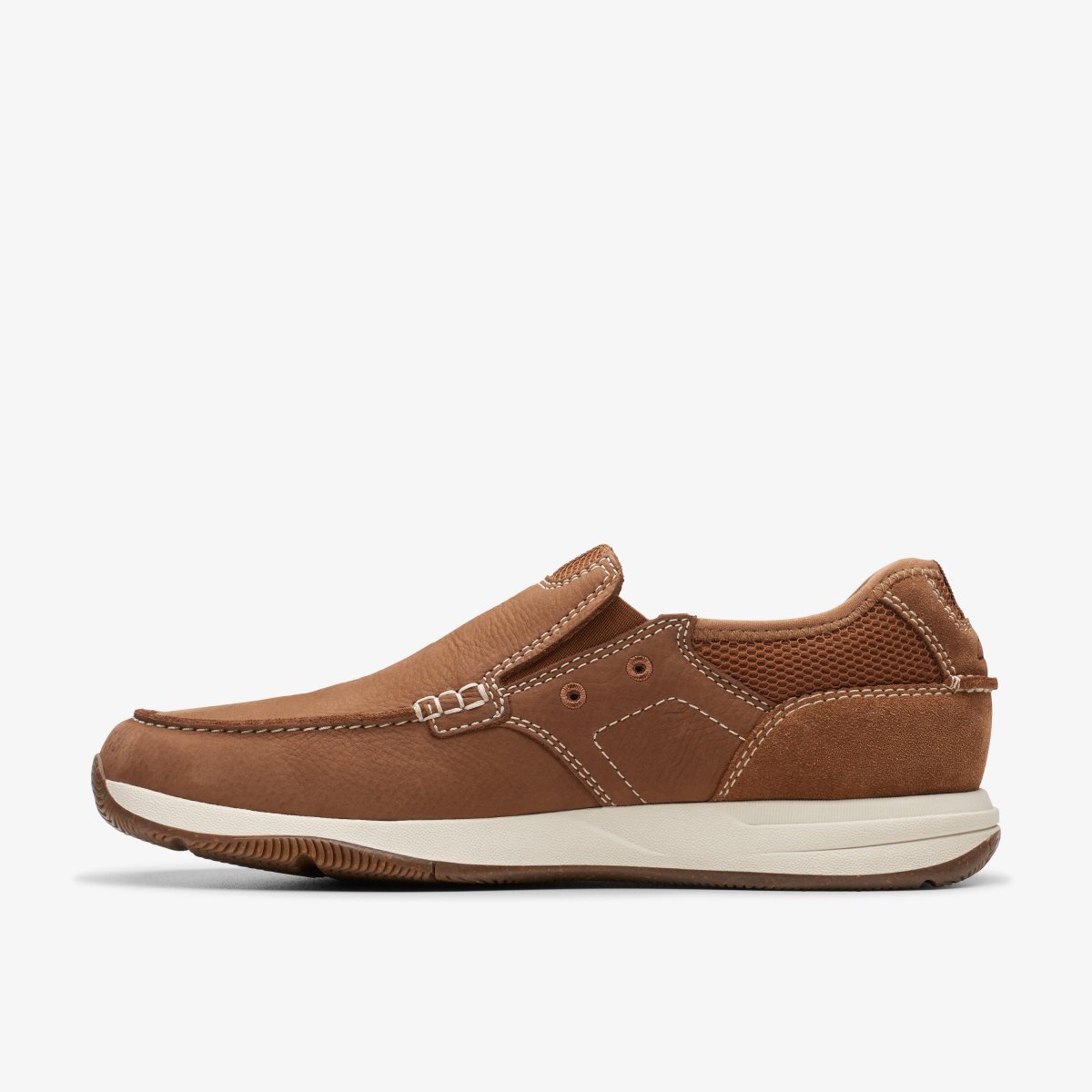 Clarks Sailview Step Light Tan Nubuck Slip On & Loafers Heren Lichtbruin | 5309172-IM