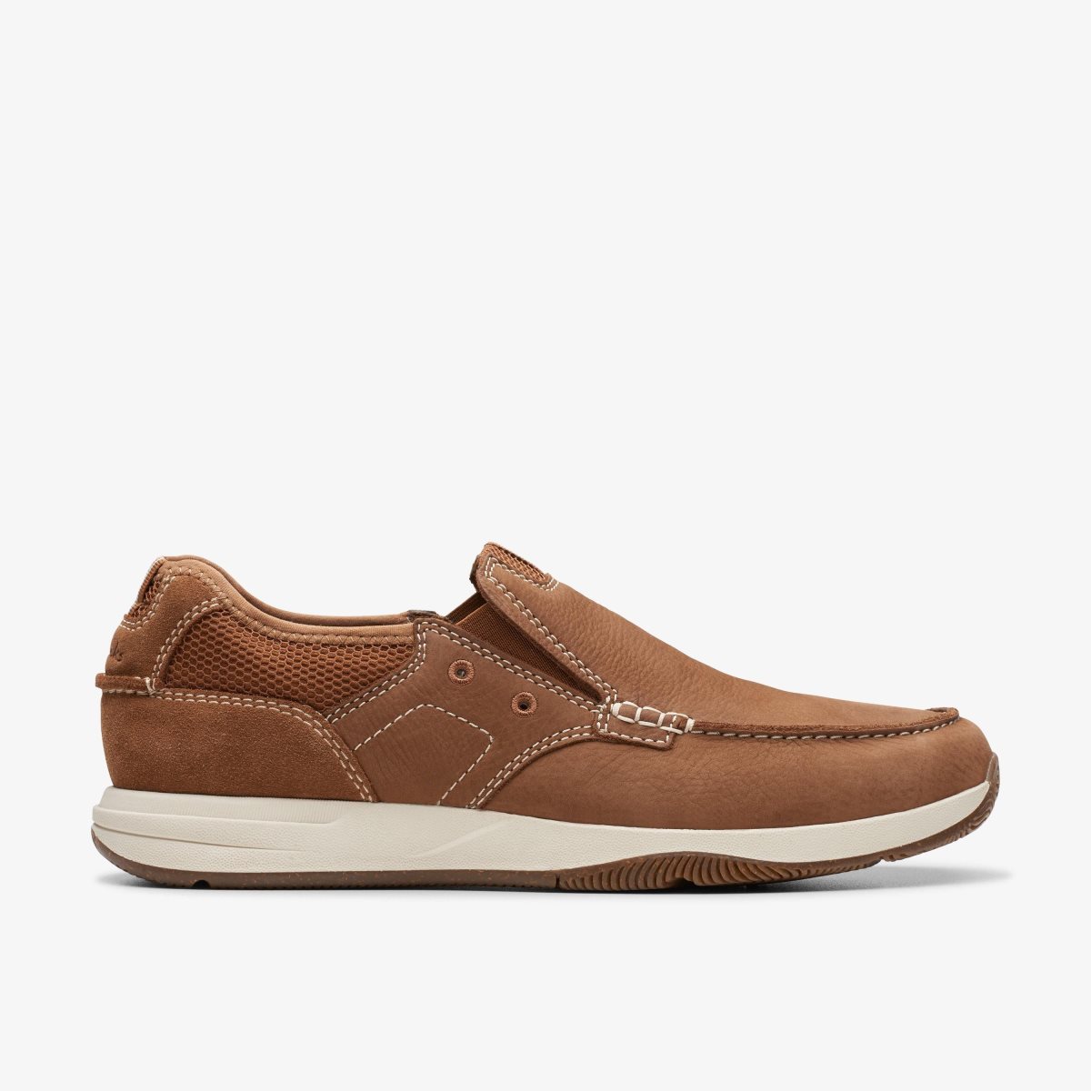 Clarks Sailview Step Light Tan Nubuck Slip On & Loafers Heren Lichtbruin | 5309172-IM