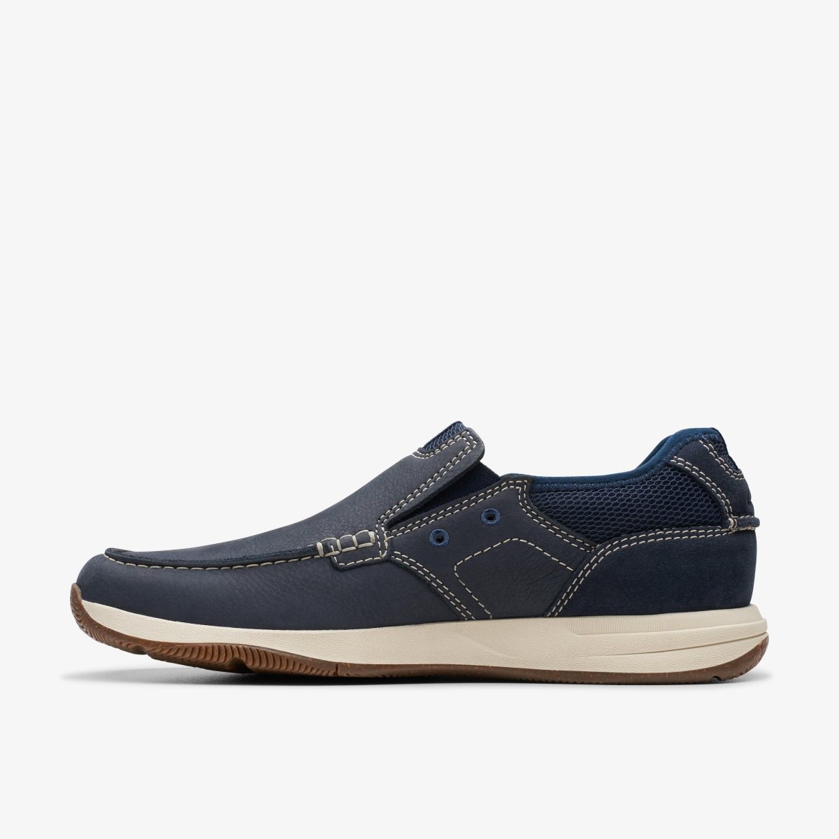 Clarks Sailview Step Navy Nubuck Slip On & Loafers Heren Donkerblauw | 5981634-QM