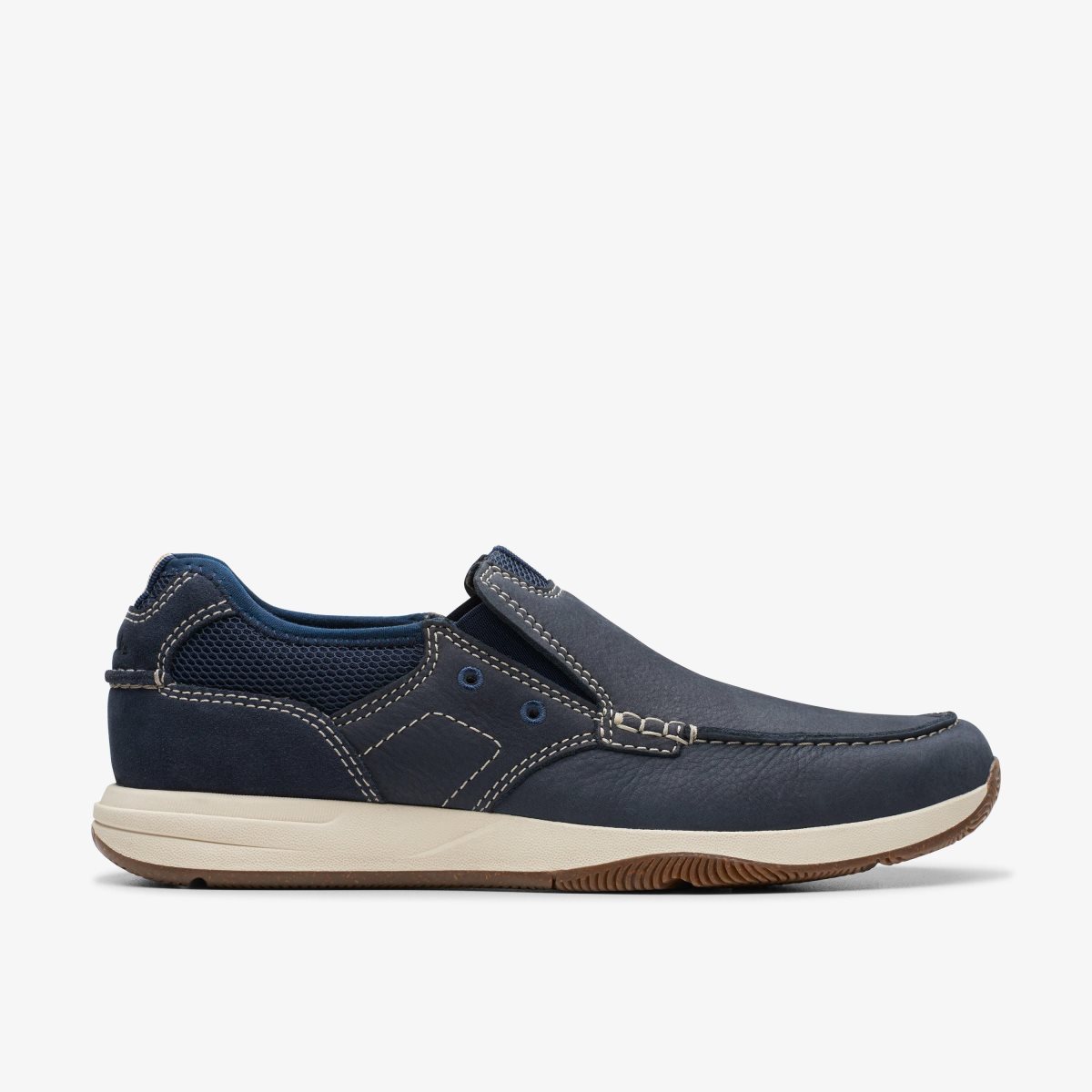 Clarks Sailview Step Navy Nubuck Slip On & Loafers Heren Donkerblauw | 5981634-QM