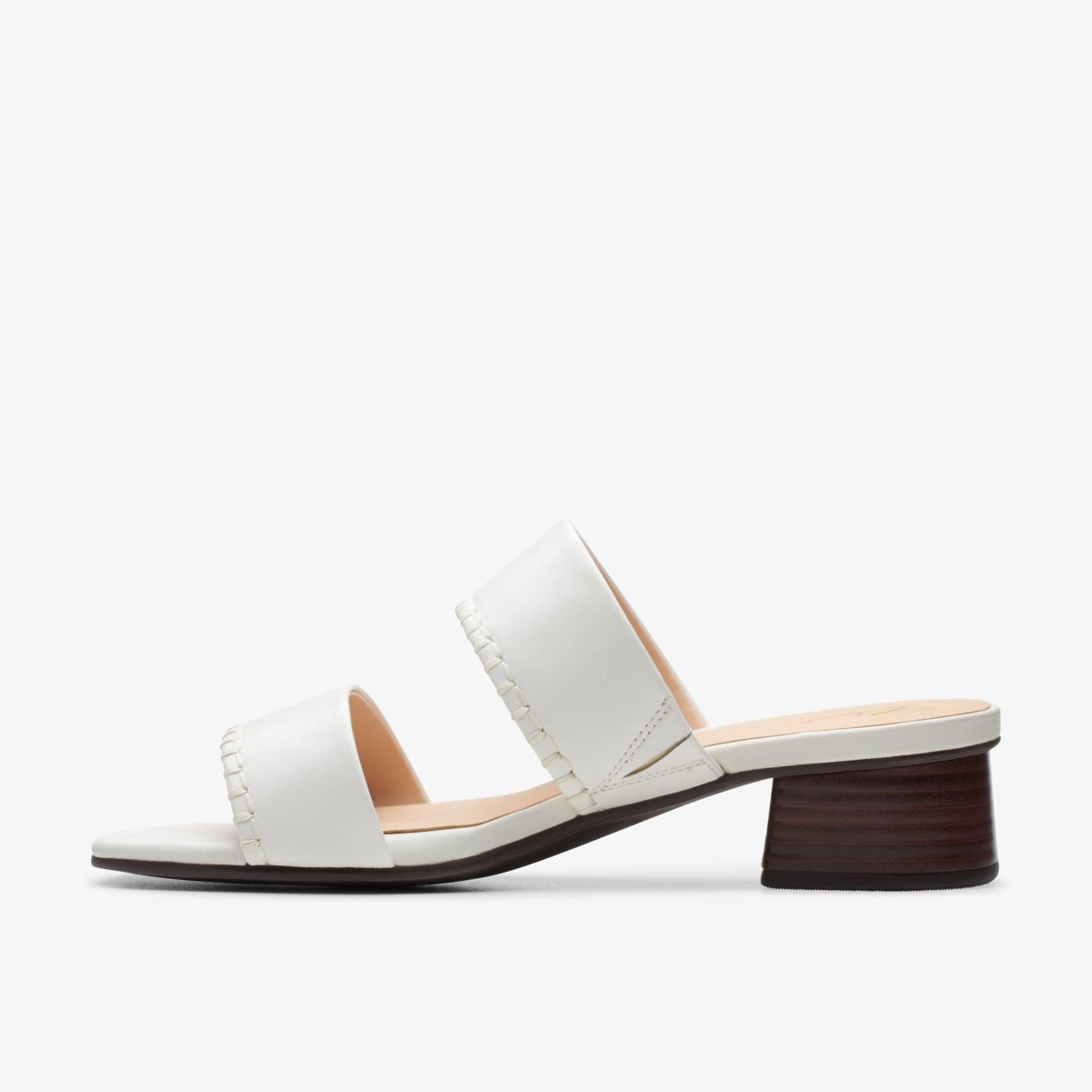 Clarks Serina 35 Mule Off White Leather Sandalen Dames Wit | 7382495-YN