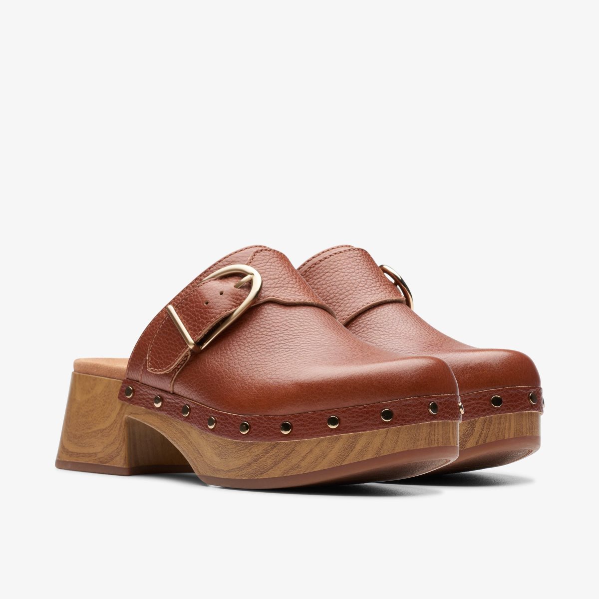 Clarks Sivanne Sun Tan Leather Klompen Dames Bruin | 9127803-UO