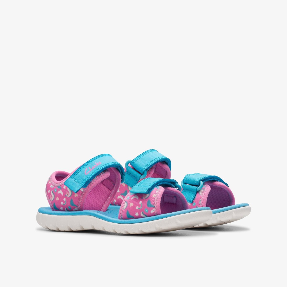 Clarks Surfing Tide Kid Hot Pink Sandalen Kinderen Roze | 8254039-YC