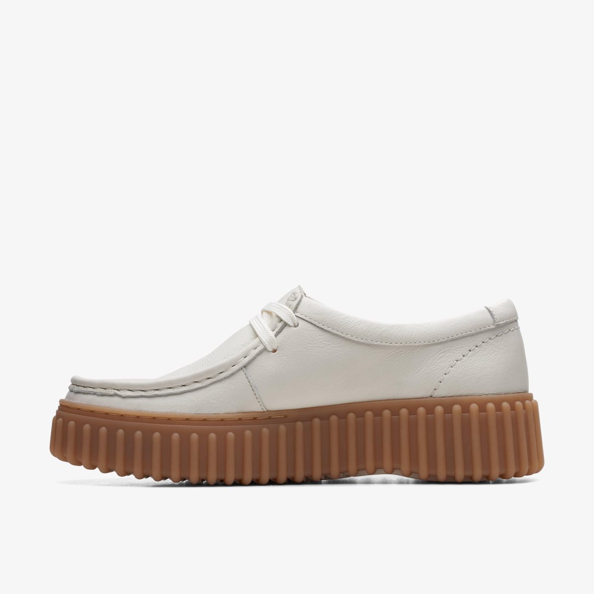 Clarks Torhill Bee Off White Leather Platform Schoenen Dames Wit | 1962570-JF