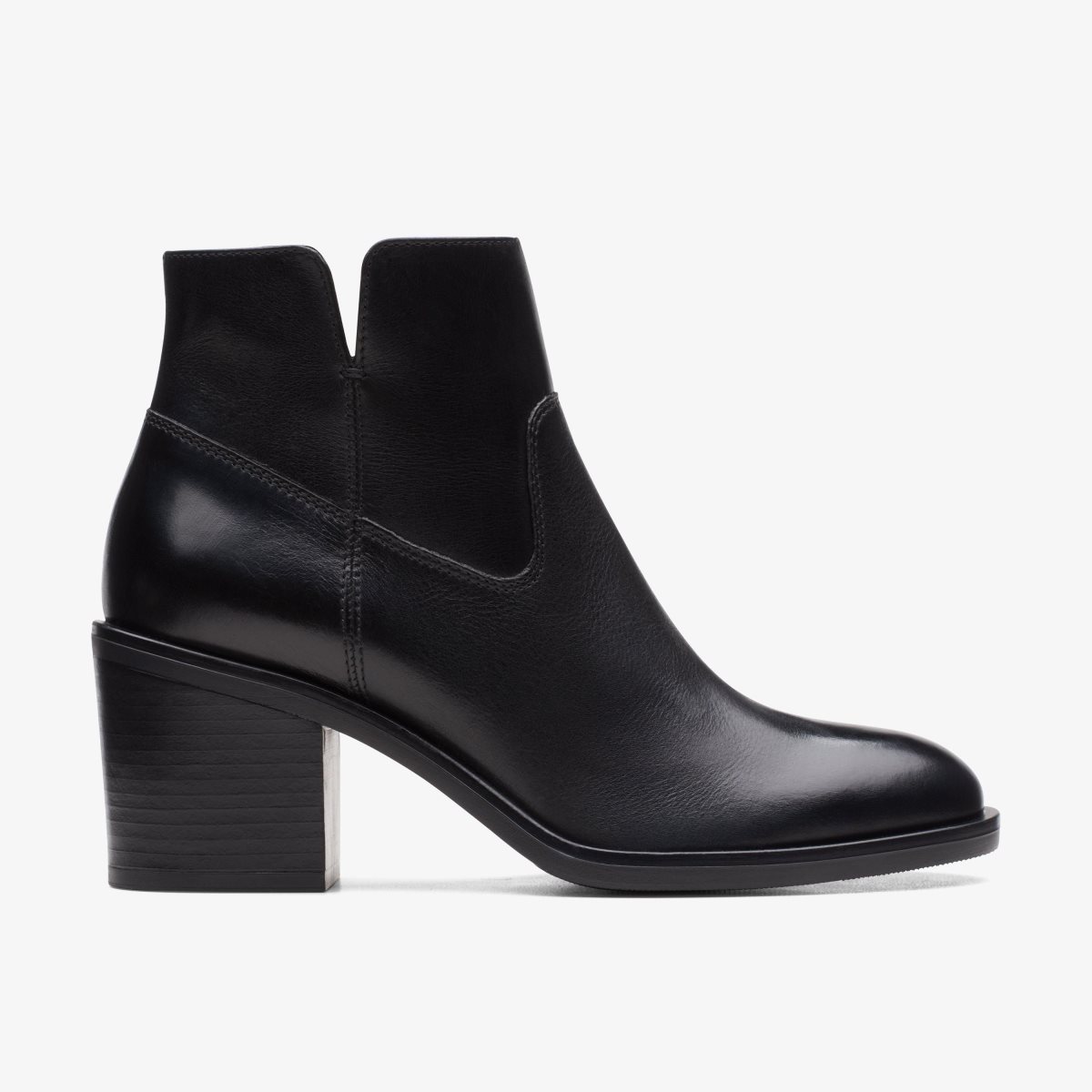 Clarks Valvestino Lo Black Leather Laarzen Dames Zwart | 6821530-GF