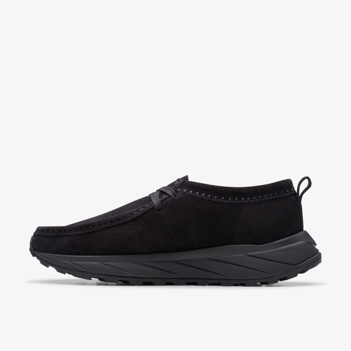 Clarks Walla Eden Lo Black Suede Wallabees Heren Zwart | 0365914-JE